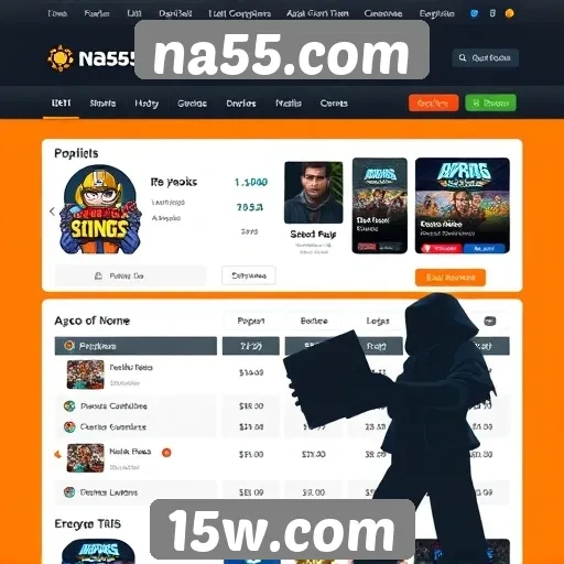 Estudo sobre a popularidade de na55.com entre gamers